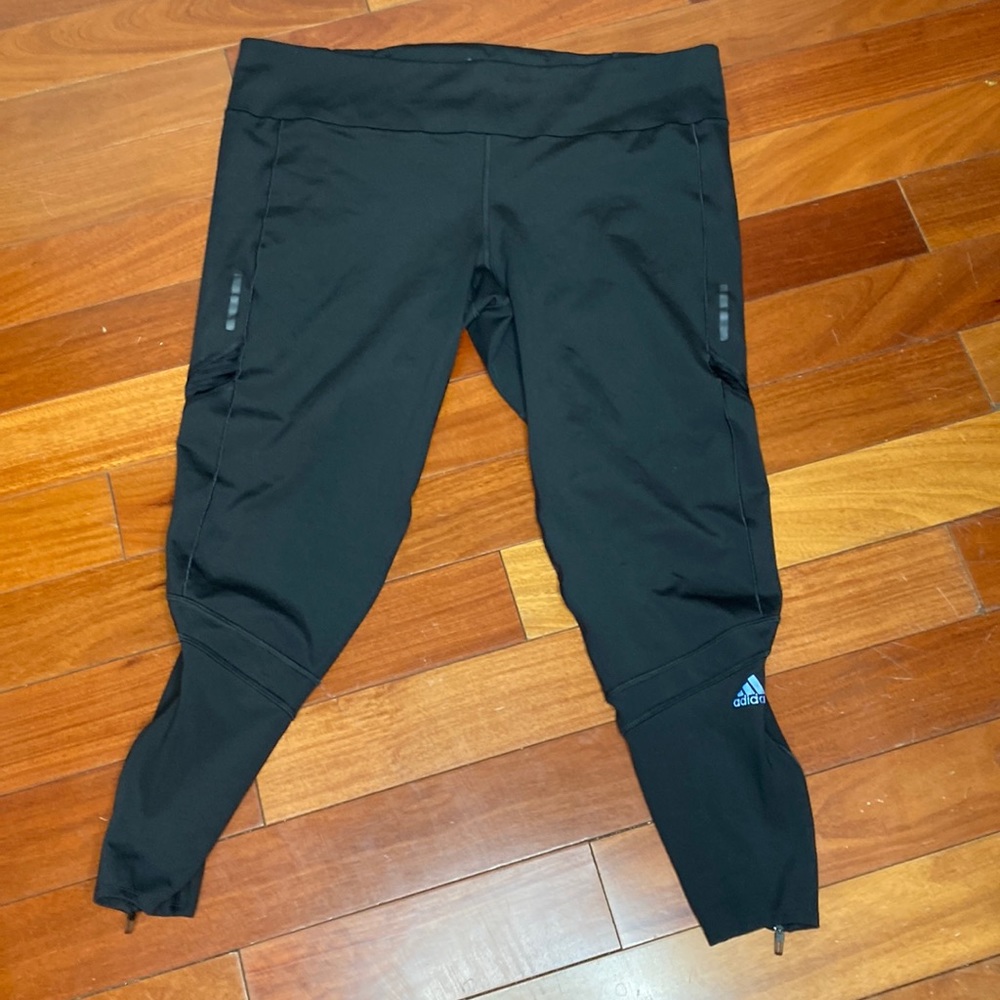 Adidas energy running Climacool black stretch pants for women size XL